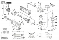 Bosch 3 603 CA2 407 PWS-700-125 Angle-Grinder Spare Parts